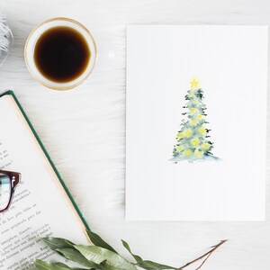 Tarjeta de Navidad imprimible, tarjeta de feliz Navidad, tarjeta de felicitación de invierno, tarjeta de celebración, tarjeta de descarga de acuarela, tarjeta festiva hecha a mano