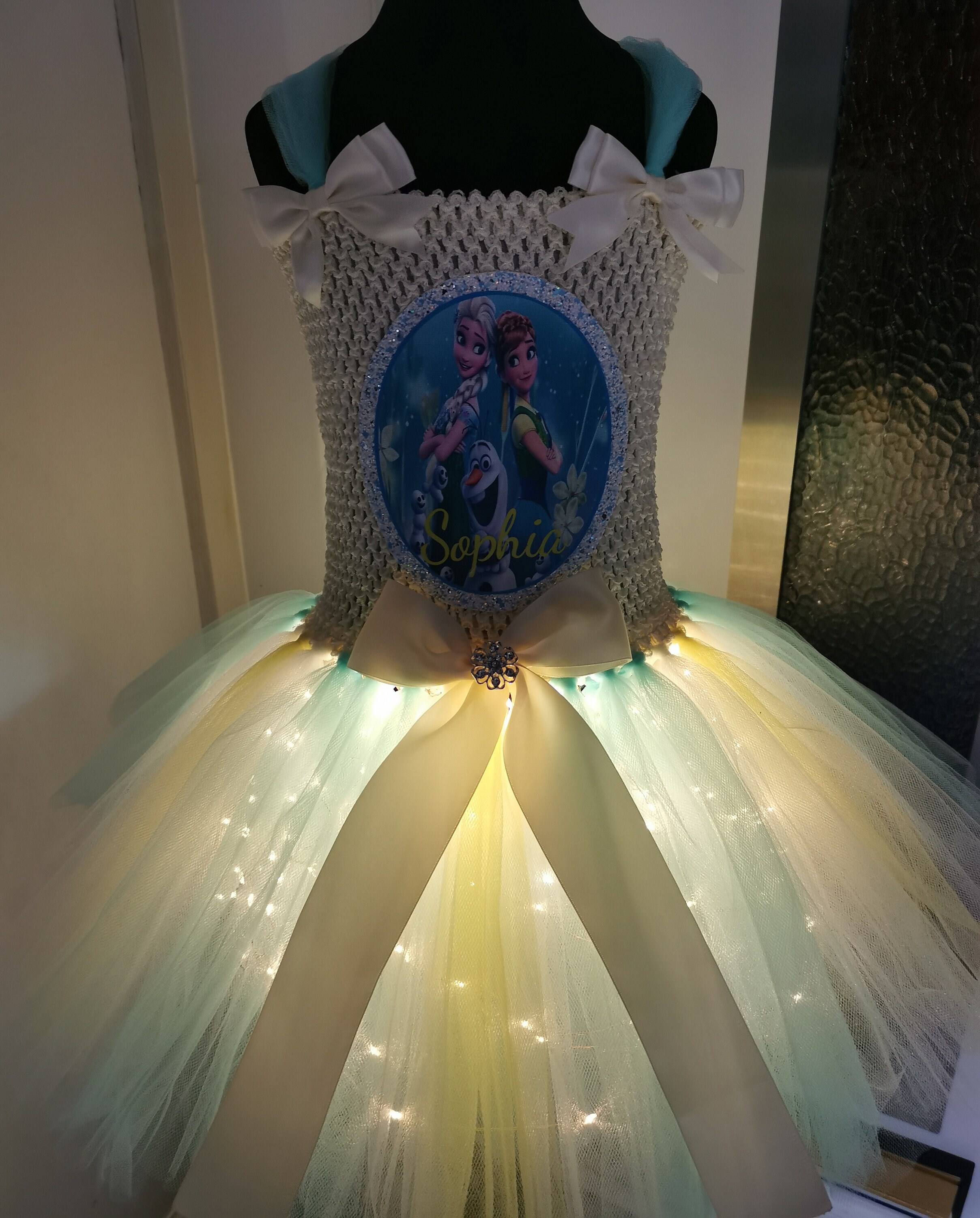 Light up Frozen Tutu Dress | Etsy Ireland