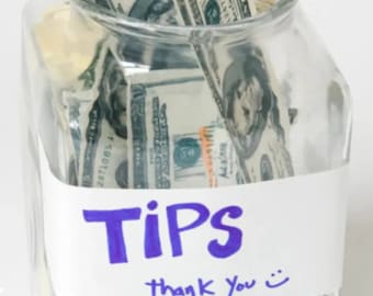 Add a Tip! Thanks for supporting my shop!