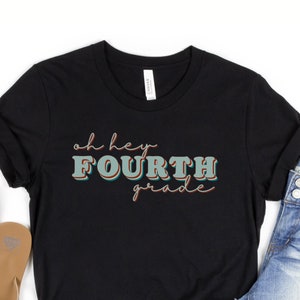 Fourth Grade Teacher shirt 4thGrade Teacher TShirt Grade Level Shirts Teacher appreciation T-Shirts Fourth Grade Squad first day of school