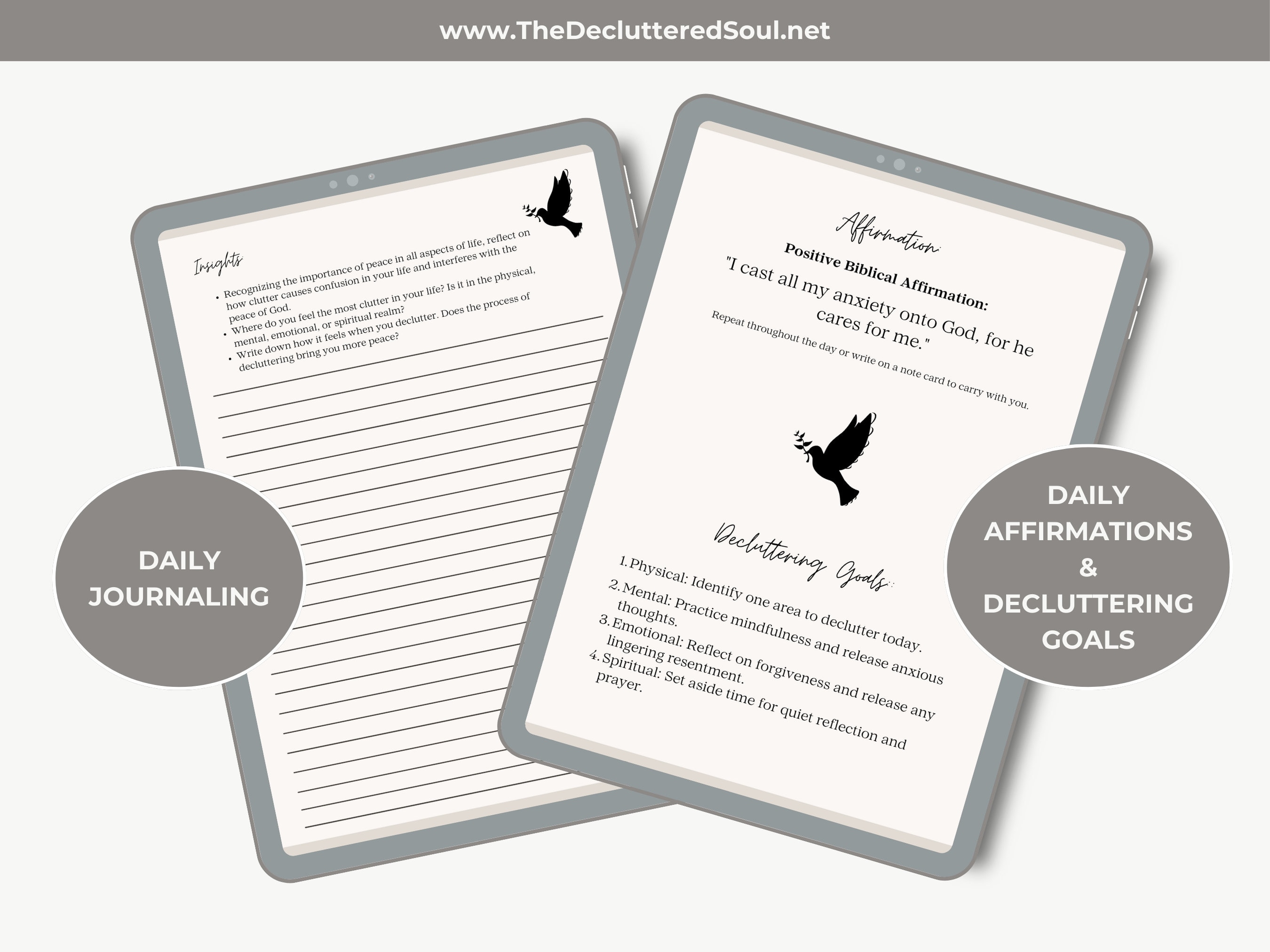 Soul Decluttering 10-day Bible Study Printable Guide Digital Journaling ...