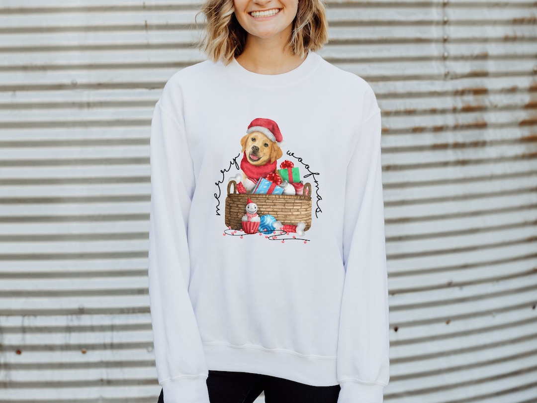Christmas Dog Sweatshirt Dog Owners Gift Funny Dog Sweater Dog Etsy