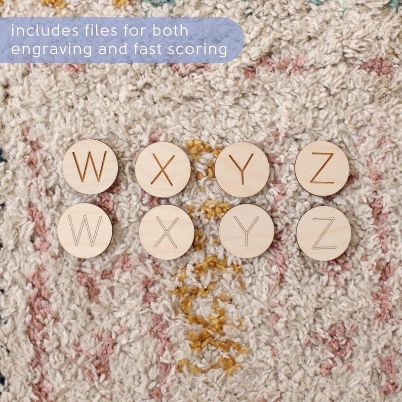Alphabet Matching Game: Montessori Letter Recognition Toy • SVG, PDF ...