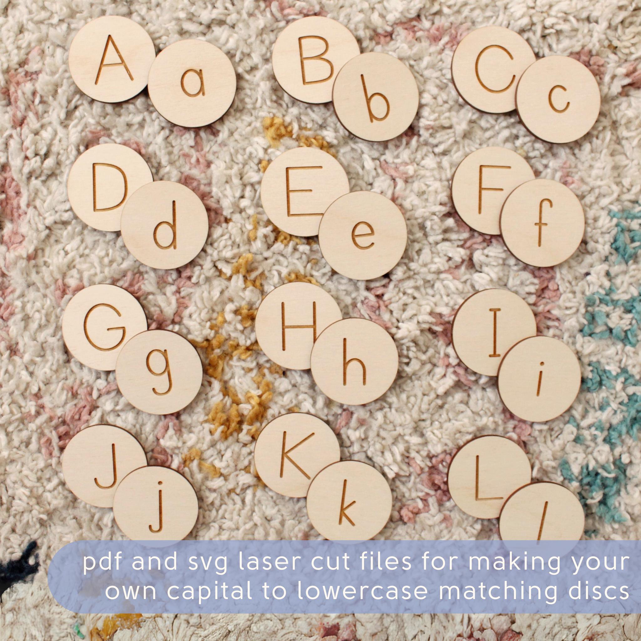 Alphabet Matching Game: Montessori Letter Recognition Toy • SVG, PDF ...