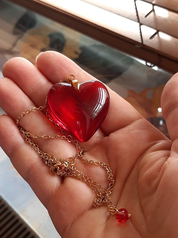 Red Heart Necklace, Love Necklace, Stainless Steel Necklace, Gift for Her, Gift for Mom, Gift for Girlfriend,puffy Heart Pendant, - Etsy Red Heart Necklace, Love Necklace, Stainless Steel Necklace, Gift for Her, Gift for Mom, Gift for Girlfriend,puffy Heart Pendant, - Etsy