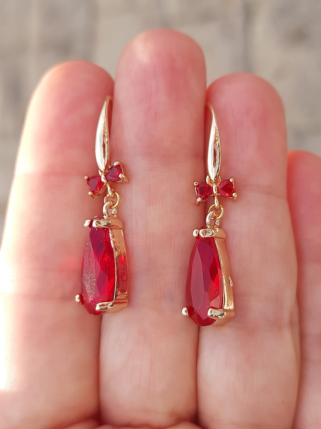 MIRHA Earrings (Red) main image 1
