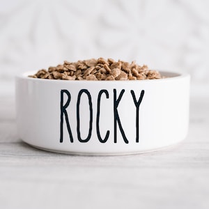 Personalized Pet Bowl | Custom Name Dog Bowl | Ceramic Dog Bowl | Food and Water Dish for Cats & Dogs | Small Dog Bowl | Medium Dog Bowl