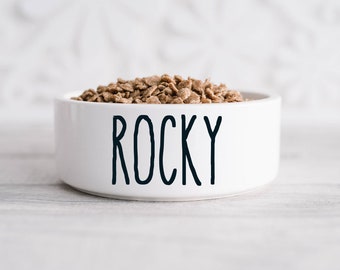 Personalized Pet Bowl | Custom Name Dog Bowl | Ceramic Dog Bowl | Food and Water Dish for Cats & Dogs | Small Dog Bowl | Medium Dog Bowl