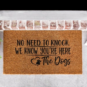 Funny Welcome Mat | Sassy Door Mat | Cute Door Mat | Dog Welcome Mat | Funny Doormat for Outside | Front Door Mat | Pet Doormat