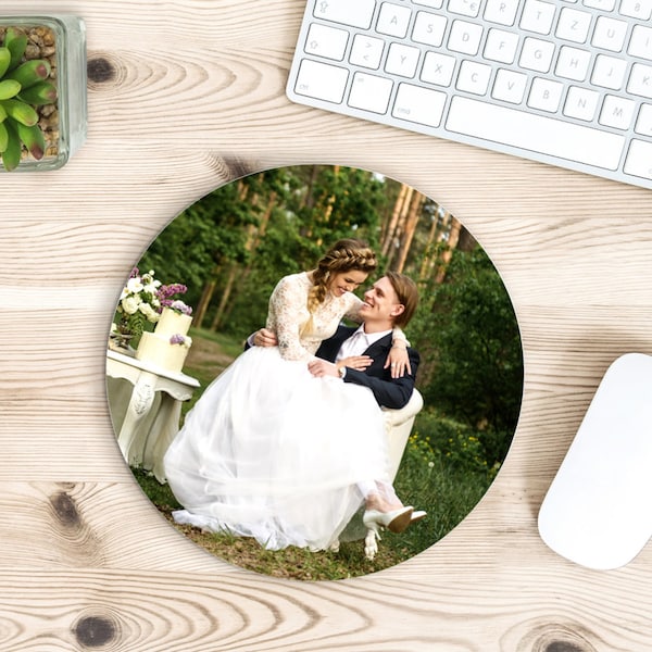 Rundes Mousepad Custom Foto | Personalisiertes Rundes Mousepad |  Büro-Schreibtisch-Zubehör | Benutzerdefiniertes Bild Mousepad | Kreis Mousepad