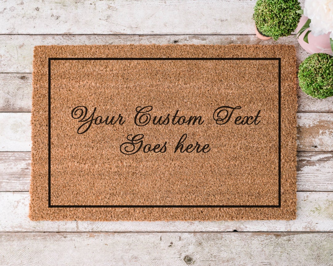 Custom Text Door Mat Personalized Front Door Mat Funny Doormat for