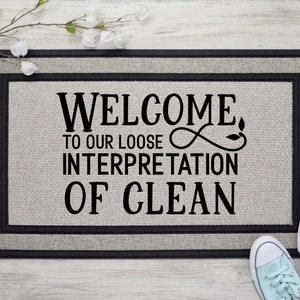 Funny Doormat for Outside | Funny Welcome Mat | Sassy Door mat | Front Door Mat | Inside Door Mat | Housewarming Gift | Funny Welcome Mat