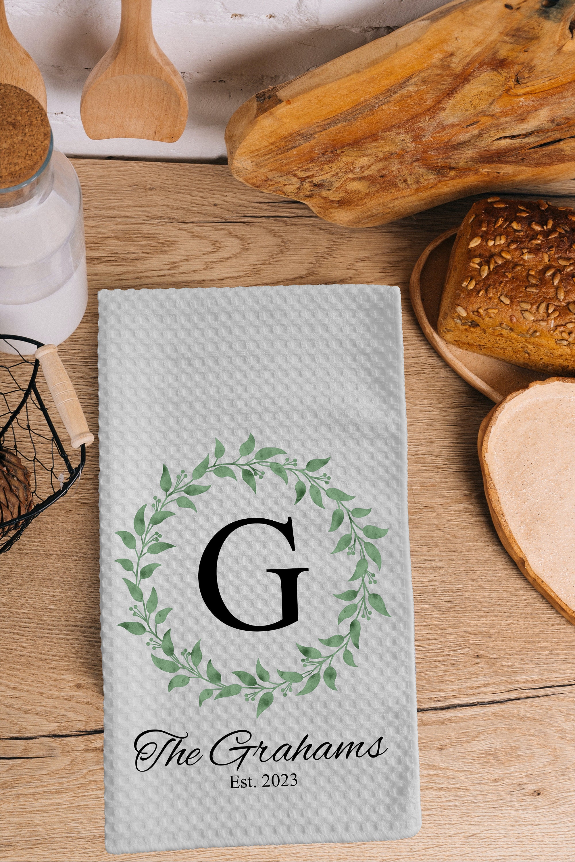 Torchons De Cuisine Personnalisables - Lot De 2 - Microfibre Absorbante - Idéal Cadeau Personnalisé