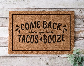 Rude Welcome Mat | Sassy Door Mat | Unwelcome Door Mat | Unwelcome Mat Funny | Funny Doormat for Outside | Front Door Mat | Coir Doormat