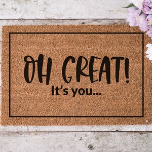 Funny Doormat for Outside | Sassy Door Mat | Unwelcome Door Mat | Funny Welcome Mat | Inside Door Mat | Front Door Mat | Closing Gift