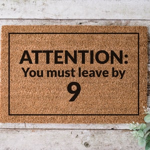 Funny Doormat for Outside | Sassy Door Mat | Unwelcome Door Mat | Funny Welcome Mat | Inside Door Mat | Front Door Mat | Closing Gift