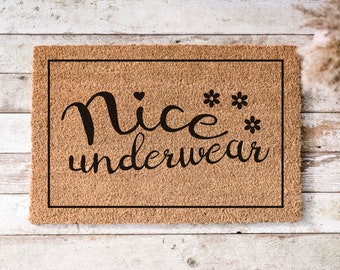 Sassy Door Mat | Unwelcome Door Mat | Rude Welcome Mat | Unwelcome Mat Funny | Funny Doormat for Outside | Front Door Mat
