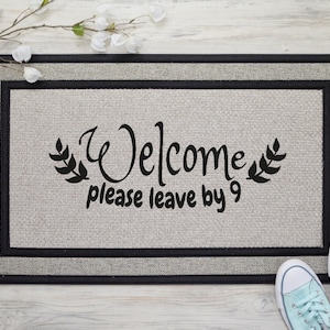 Sassy Door Mat | Unwelcome Door Mat | Rude Welcome Mat | Unwelcome Mat | Inappropriate Door Mat | Funny Doormat for Outside | Front Door Mat