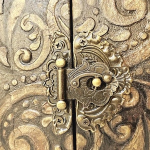 speciality  brass lock &  detail of relief plaster work.