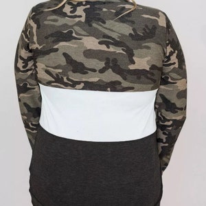 Plus Size Camo Pullover Top image 2