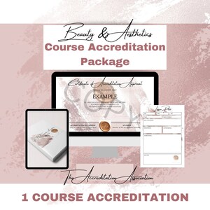 Training Academy Accreditation Package, Course Accreditation, 1 Course Package, Beauty, Aesthetics, Holistic, CPD Accreditation