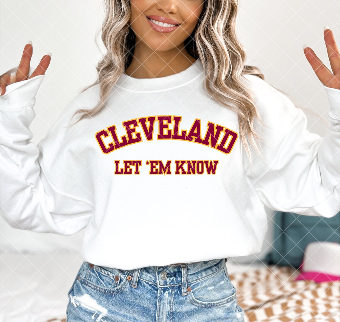 Cleveland Cavaliers Let 'em Know PNG, Basketball Design (digital ...