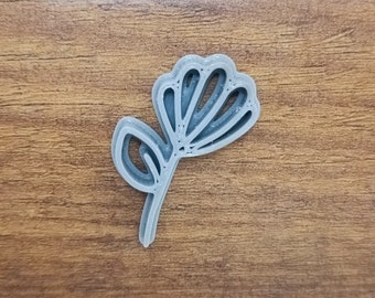 Sello de cerámica / sello de arcilla / flor / primavera / impresión 3D