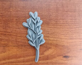 ceramic stamp / clay stamp / 3D printing / grasses / leaves