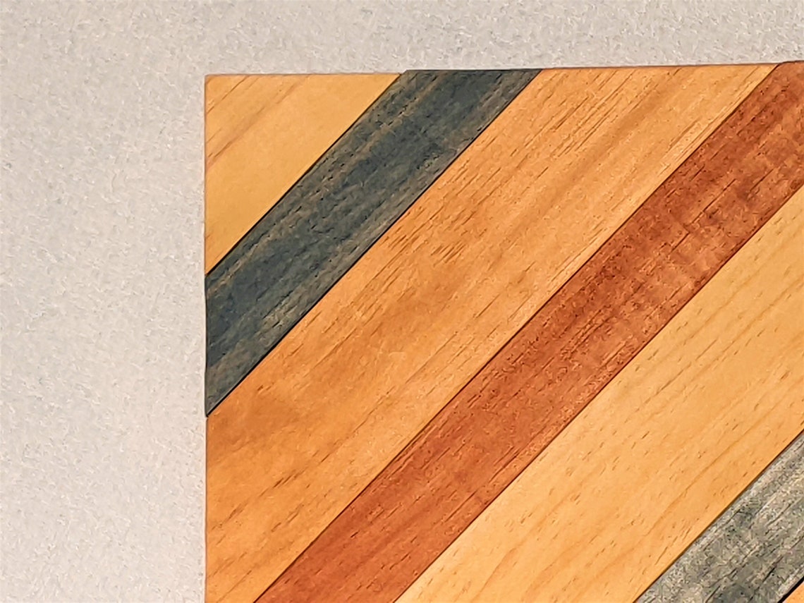 Geometric Wood Wall Art Rustic Wood Wall Art Modern Wood Etsy