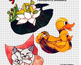 GlasDesign Animales Favoritos Patrones de Tamaño Completo