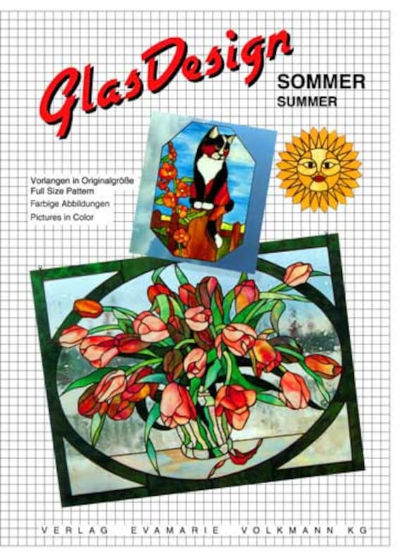 Realistisch Hoofd serveerster Glasdesign Summer Full Size Patterns - Etsy