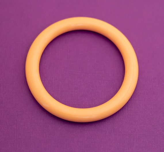 Vintage Boho Orange Bangle Bracelet by Avon 8 Inc… - image 1