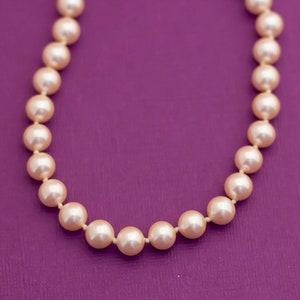 Vintage Victorian Pearl Beaded Necklace by Monet 24 Inches - Q23