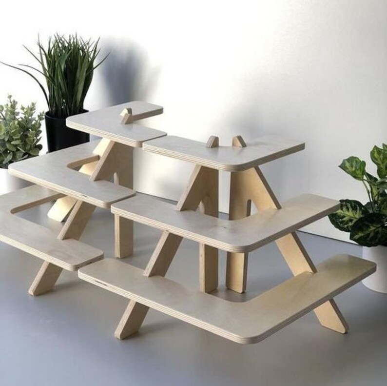 Craft Fair Display Stand Plans Cupcake Stand 3shelf Etsy