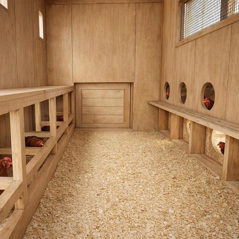 Chicken Coop Plans for 20 Chickens | Walk-in DIY Large Backyard Hen ...