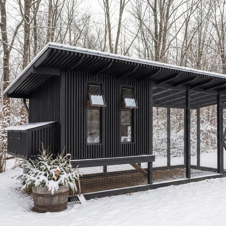 8x20 ft Chicken Coop Building Plans PDF | Walk-In Coop Blueprints for 15-20 Hens | Large Backyard Poultry House DIY Digital Download image 3