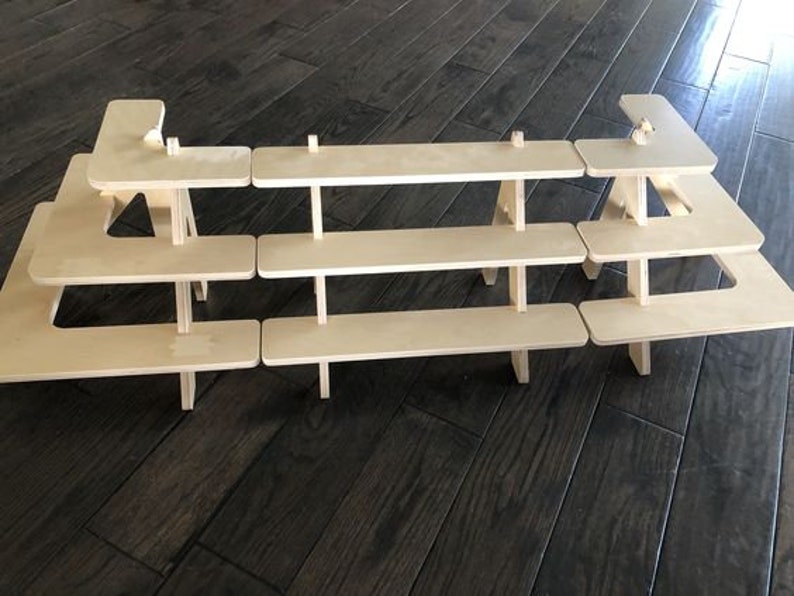 Craft Fair Display Stand Plans Cupcake Stand 3shelf Etsy