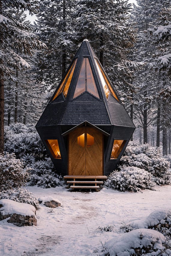 DIY Tiny Cabin Plans: Build Your Dream Wooden Diamond Cabin!
