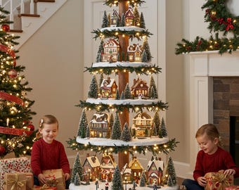Planos para árbol de Navidad: Archivos de corte CNC (Descarga digital)