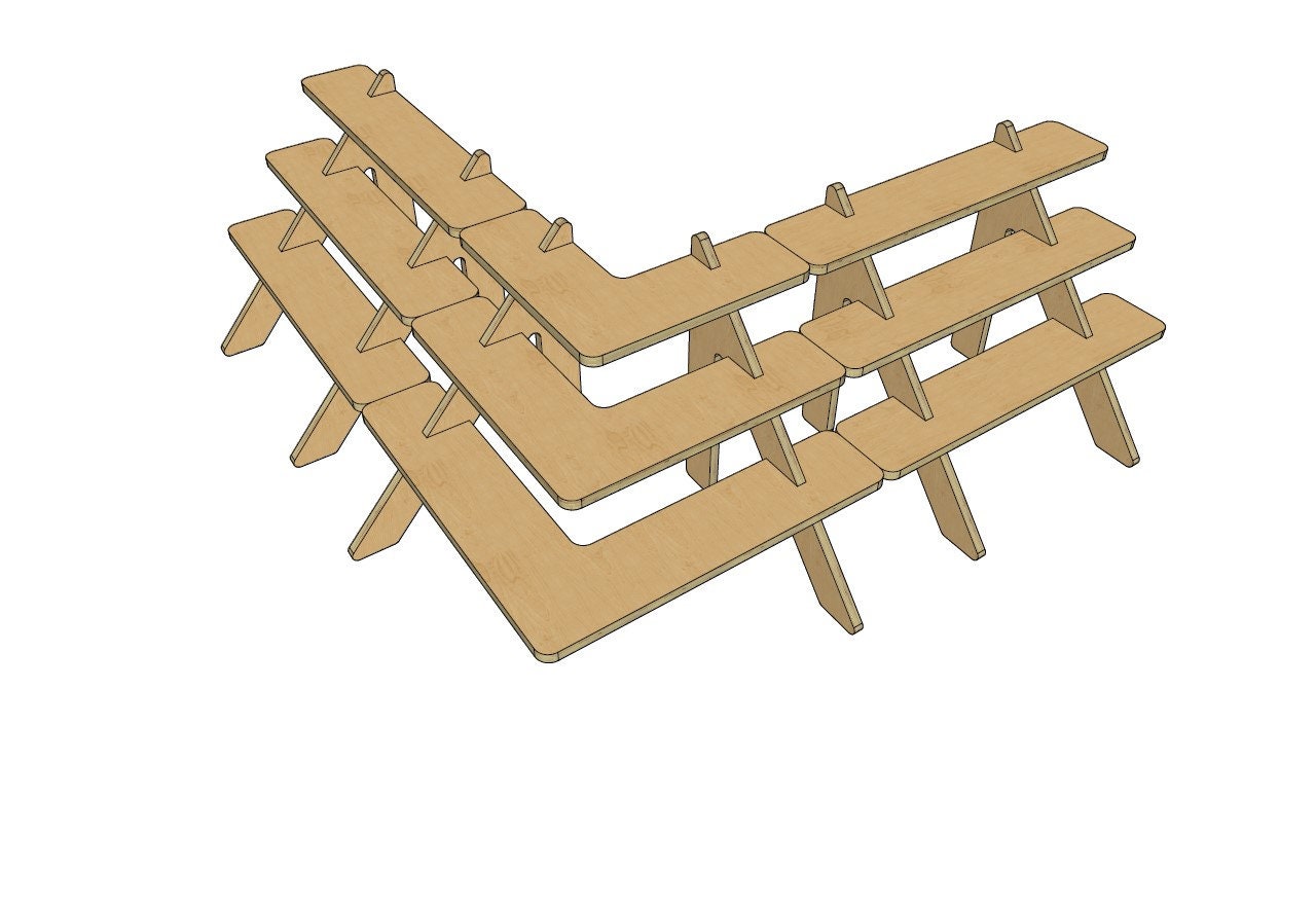 Craft Fair Display Stand Plans Cupcake Stand 3shelf Etsy