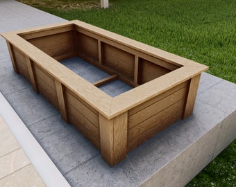 Cedar Raised Garden Bed Step by Step Plans | 2,9 ft & 5,9 ft Sizes | 180 cm x 90 cm | INSTANT DOWNLOAD PDF Plans