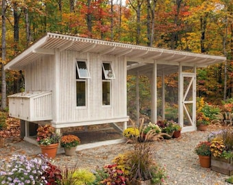 8x20 ft Chicken Coop Plans: DIY PDF Download for 15-20 Chickens