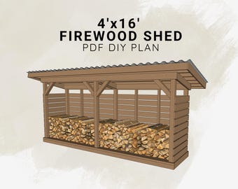 薪小屋を建てる DIY プラン - 5 つのコード サイズ - Etsy 日本