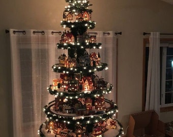 Christmas Village Display Tree - 3D Plans, CNC cutting files