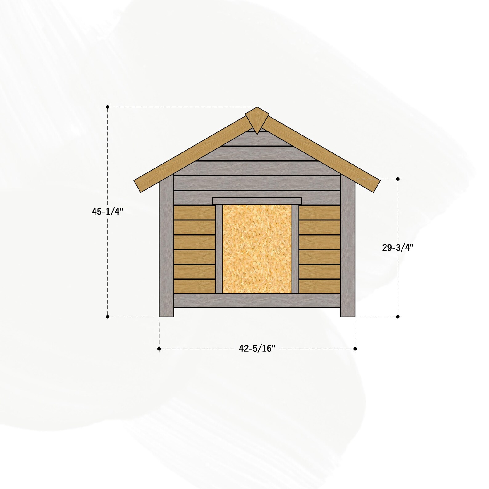 DIY Modern Dog House Plans: Large Wooden Outdoor Shelter (PDF