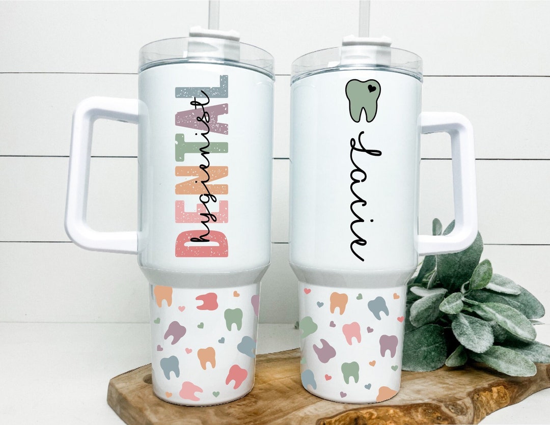 40 Oz Personalized Dental Hygienist Tumbler Dental Assistant Gift Gift