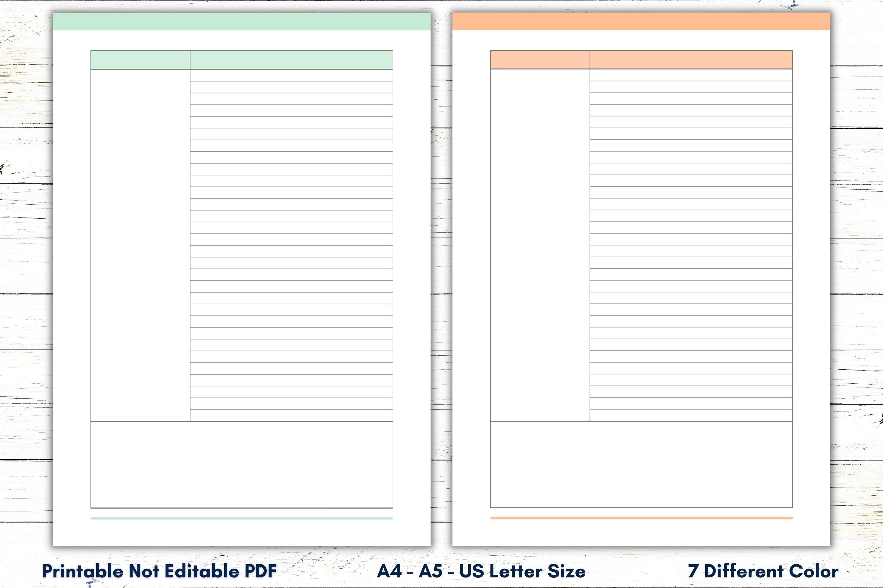 Printable Lined Cornell Notes Template, Cornell Note Taking Method ...