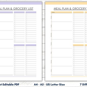 Printable Grocery List Planner Template (Digital Download) image 7