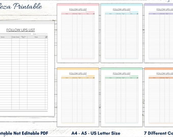 Customer Follow up Tracker - Etsy