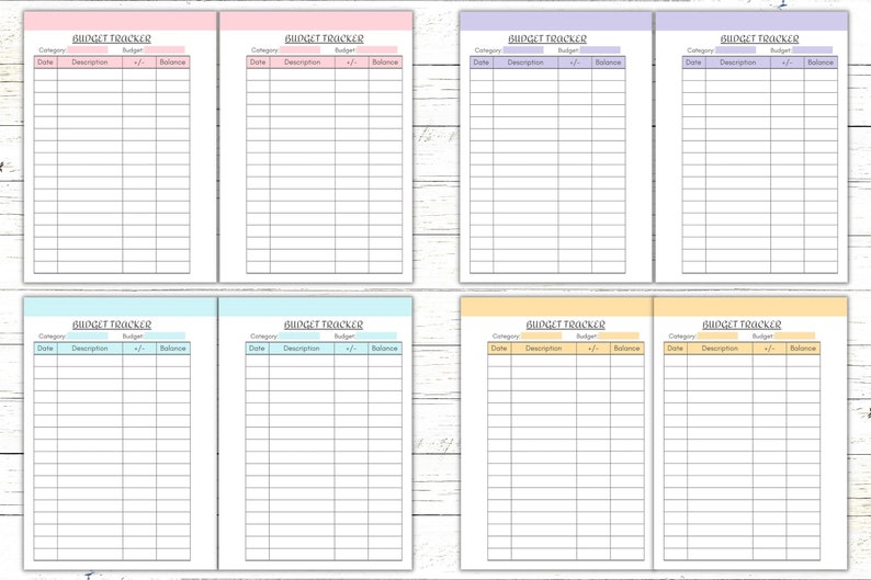 A6 Printable Budget Tracker, A6 Budget Planner Template, A6 Budget ...